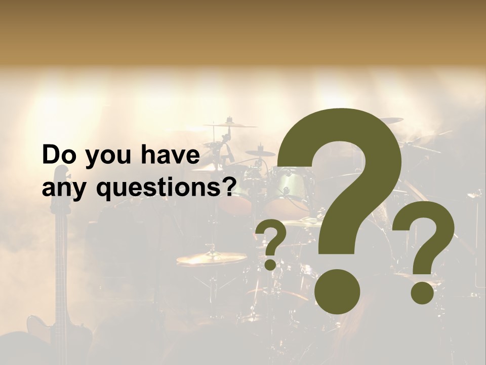 Festival Audience Stage PowerPoint Template