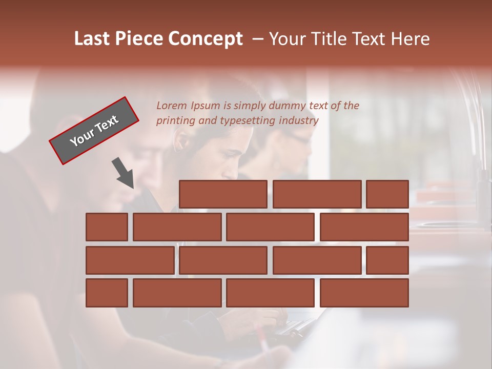 Load Machinery Gold PowerPoint Template