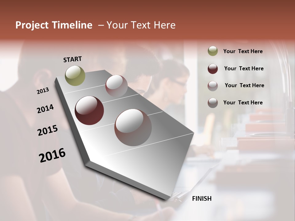 Load Machinery Gold PowerPoint Template