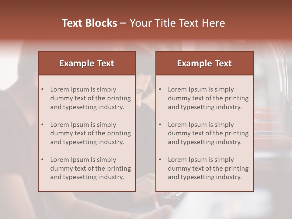 Load Machinery Gold PowerPoint Template
