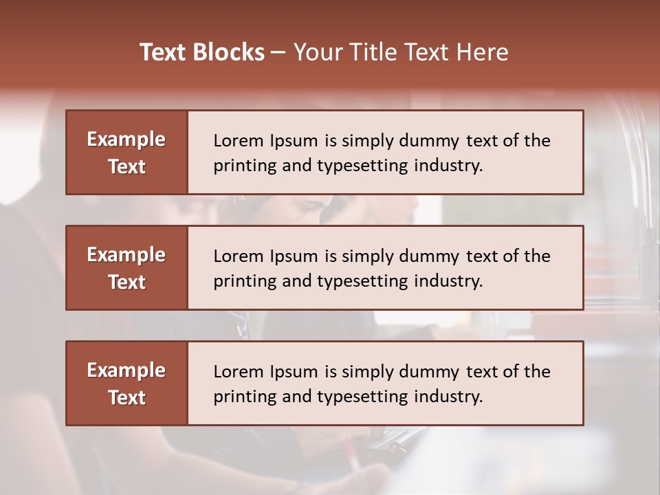 Load Machinery Gold PowerPoint Template
