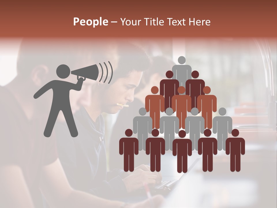 Load Machinery Gold PowerPoint Template