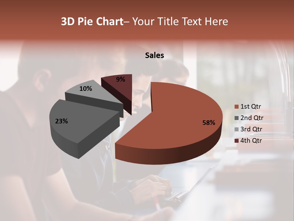 Load Machinery Gold PowerPoint Template