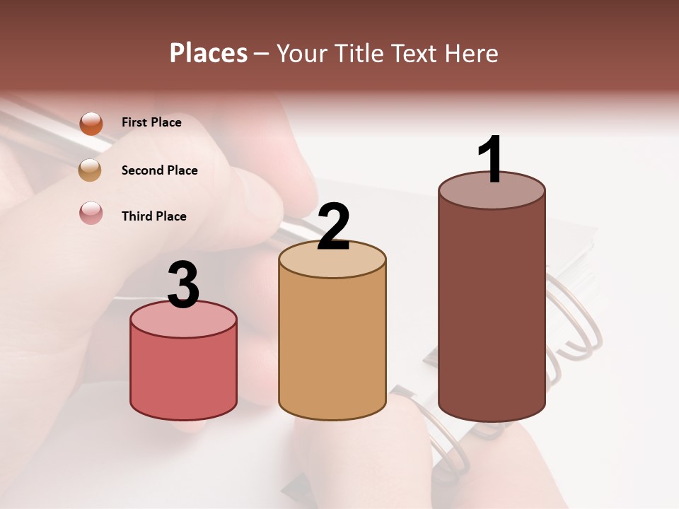 Spiral Message Male PowerPoint Template