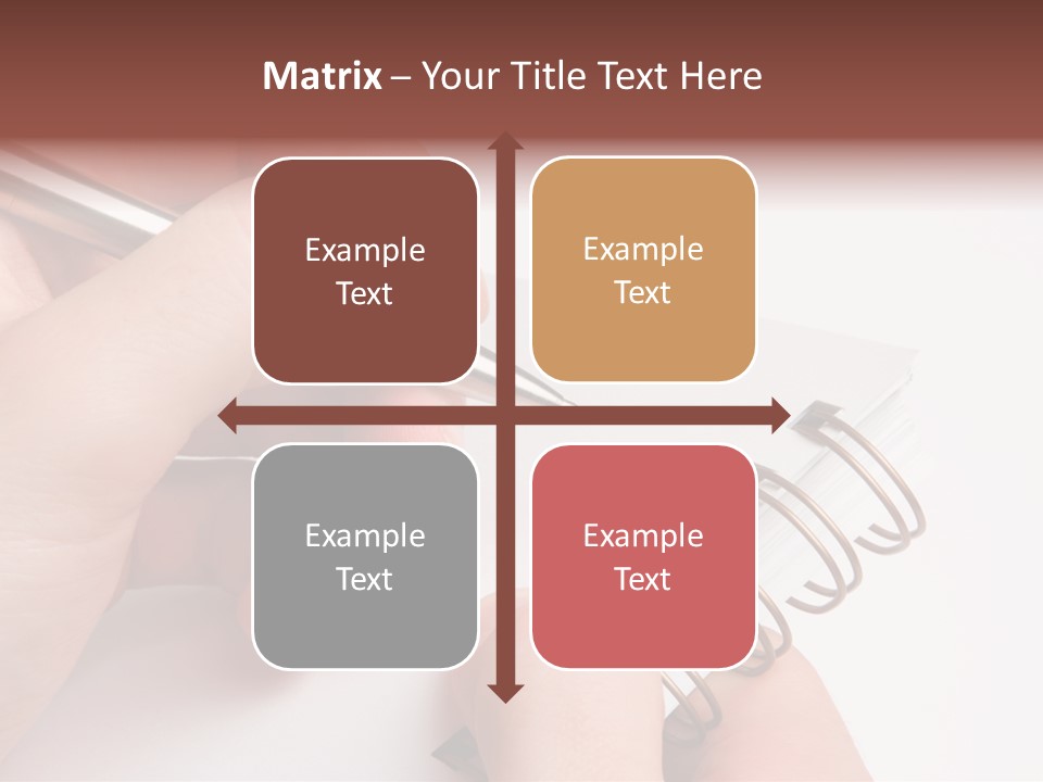 Spiral Message Male PowerPoint Template