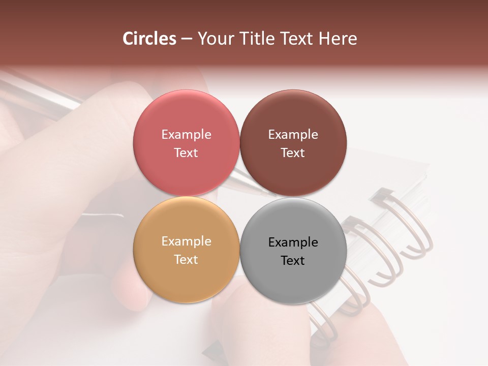 Spiral Message Male PowerPoint Template