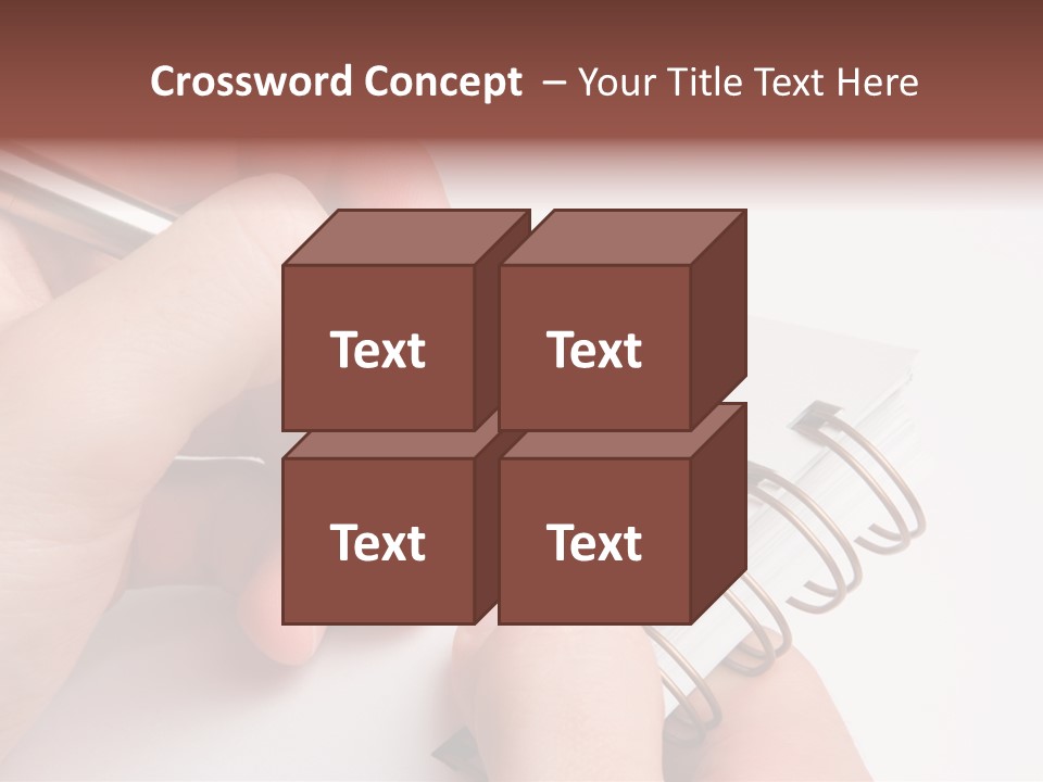 Spiral Message Male PowerPoint Template