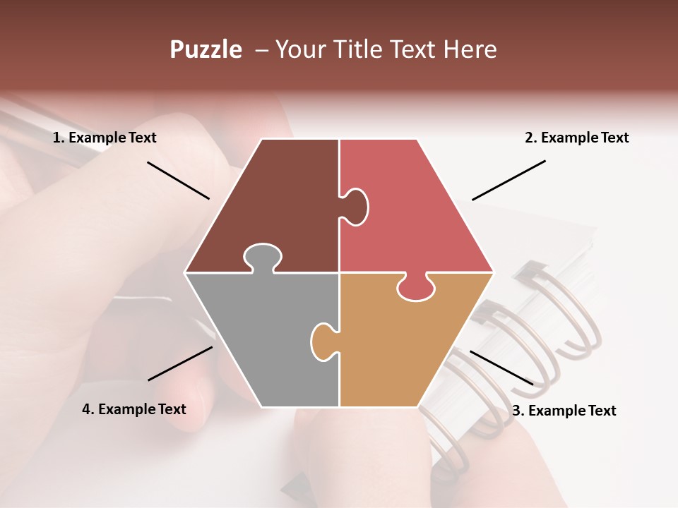 Spiral Message Male PowerPoint Template