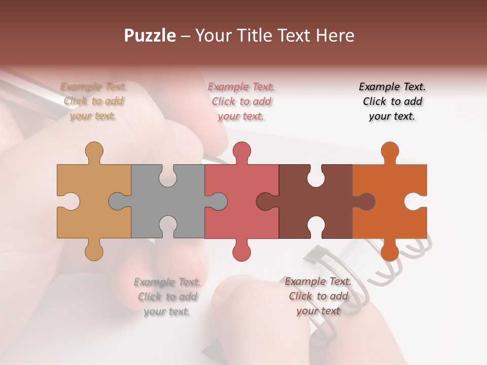 Spiral Message Male PowerPoint Template