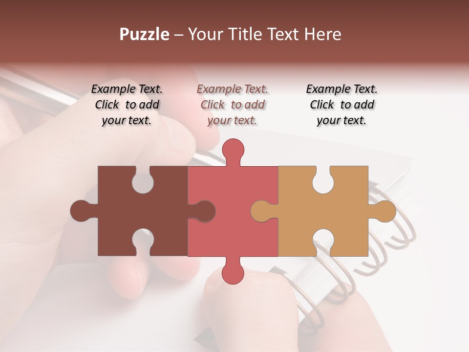 Spiral Message Male PowerPoint Template