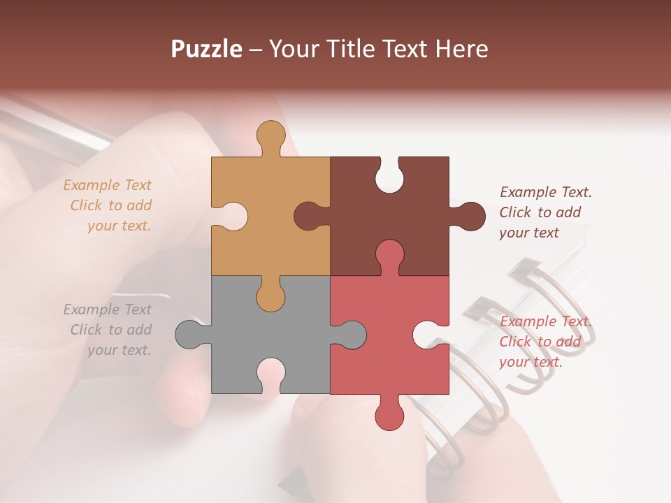 Spiral Message Male PowerPoint Template