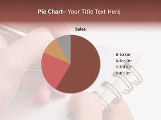 Spiral Message Male PowerPoint Template