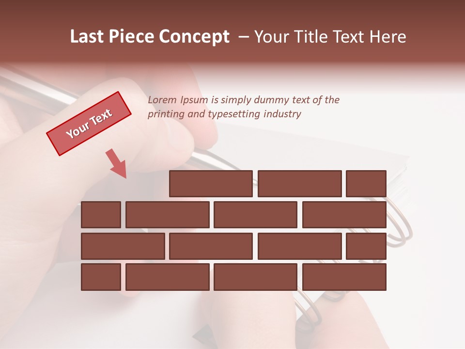 Spiral Message Male PowerPoint Template