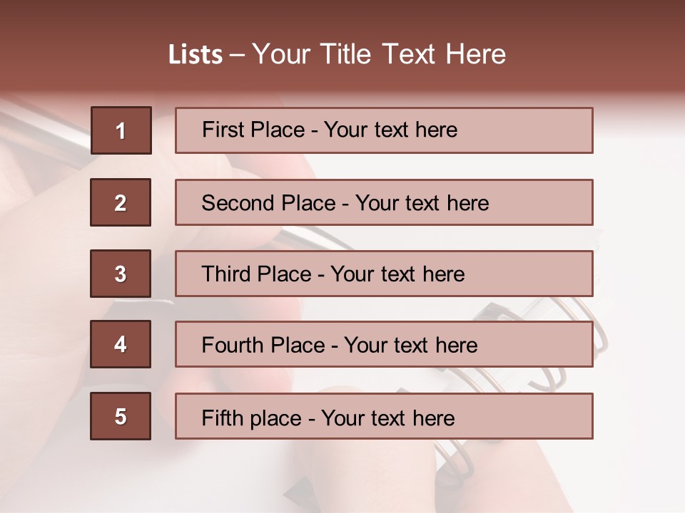 Spiral Message Male PowerPoint Template