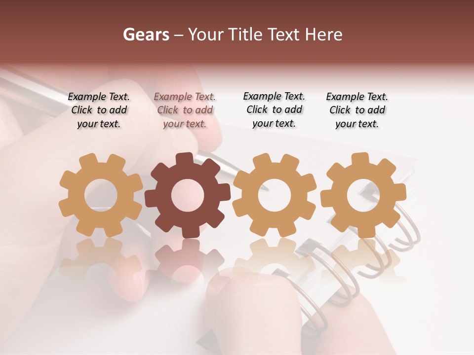 Spiral Message Male PowerPoint Template