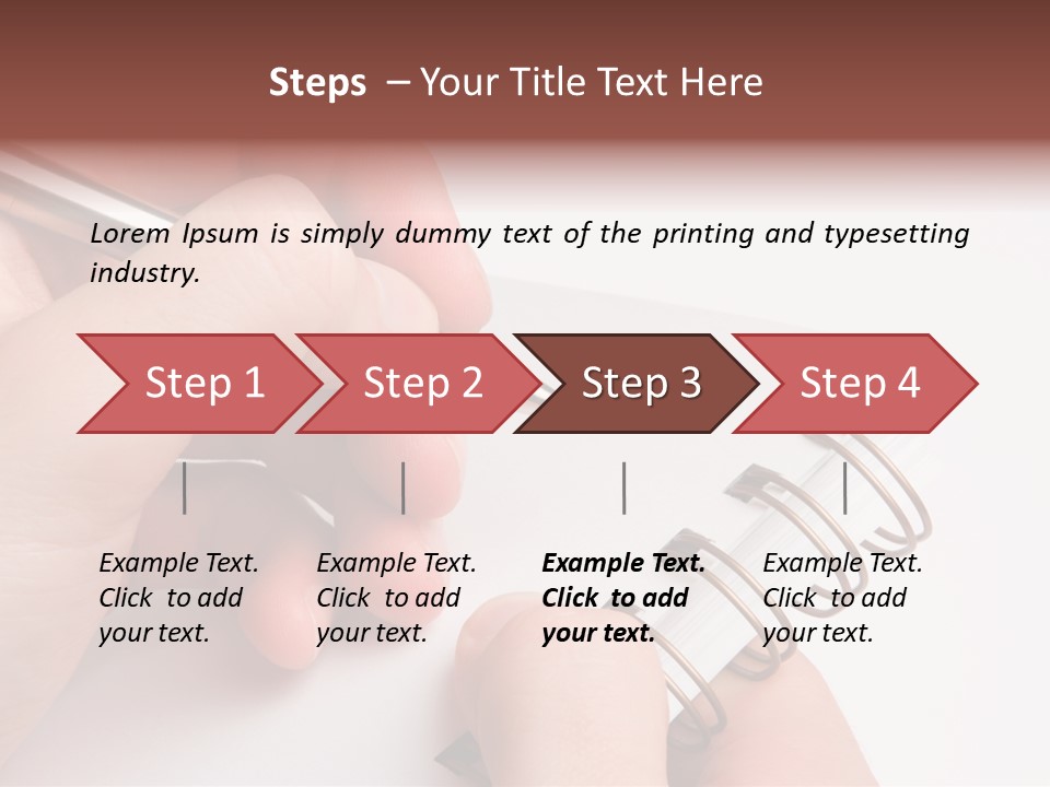 Spiral Message Male PowerPoint Template