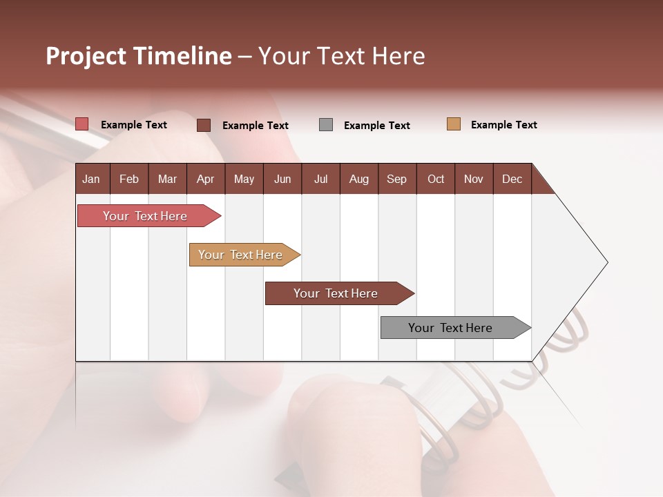 Spiral Message Male PowerPoint Template