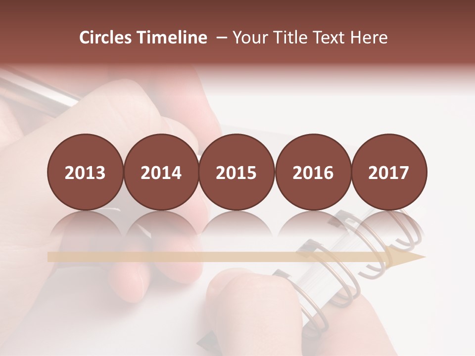 Spiral Message Male PowerPoint Template
