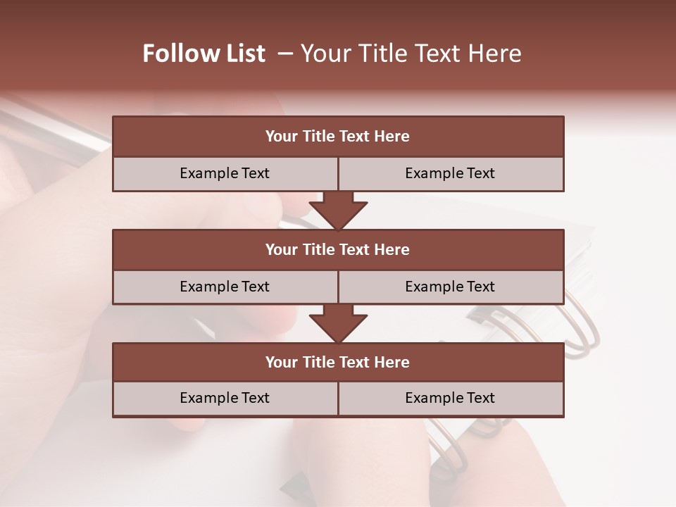Spiral Message Male PowerPoint Template