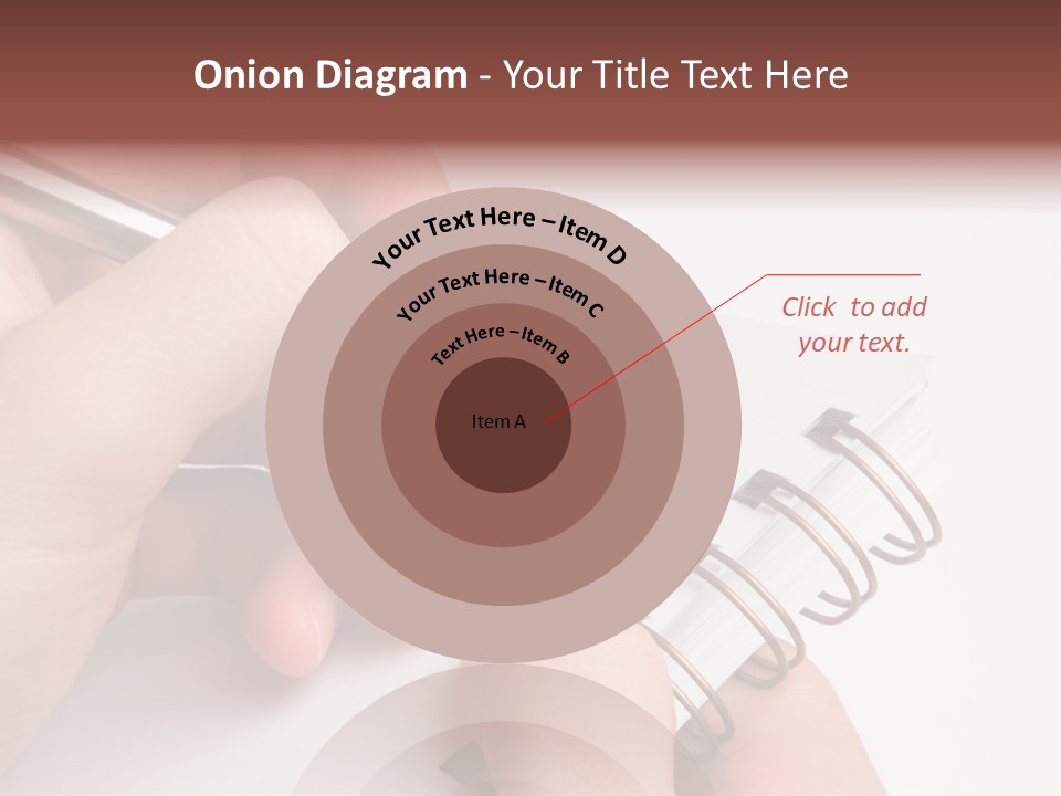 Spiral Message Male PowerPoint Template