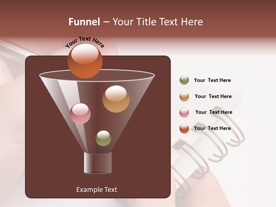 Spiral Message Male PowerPoint Template