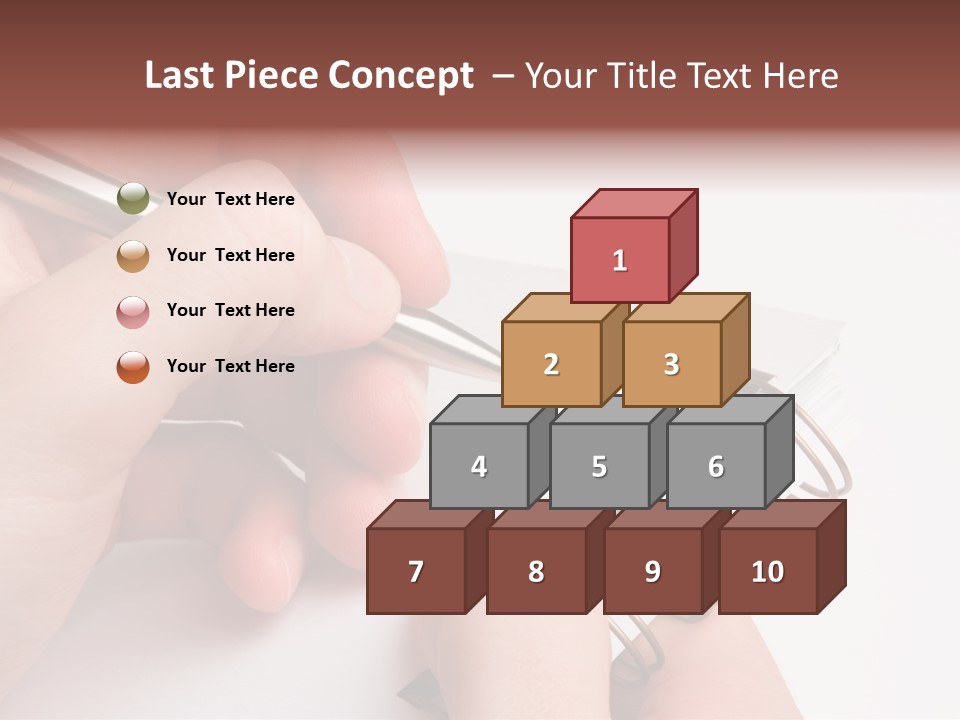 Spiral Message Male PowerPoint Template