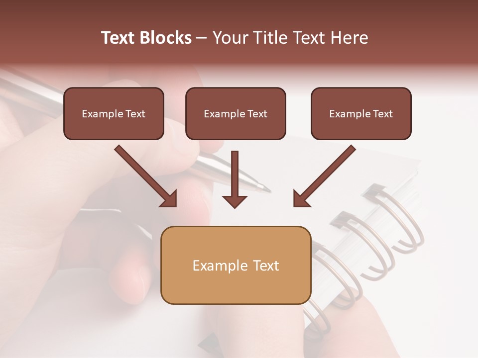 Spiral Message Male PowerPoint Template