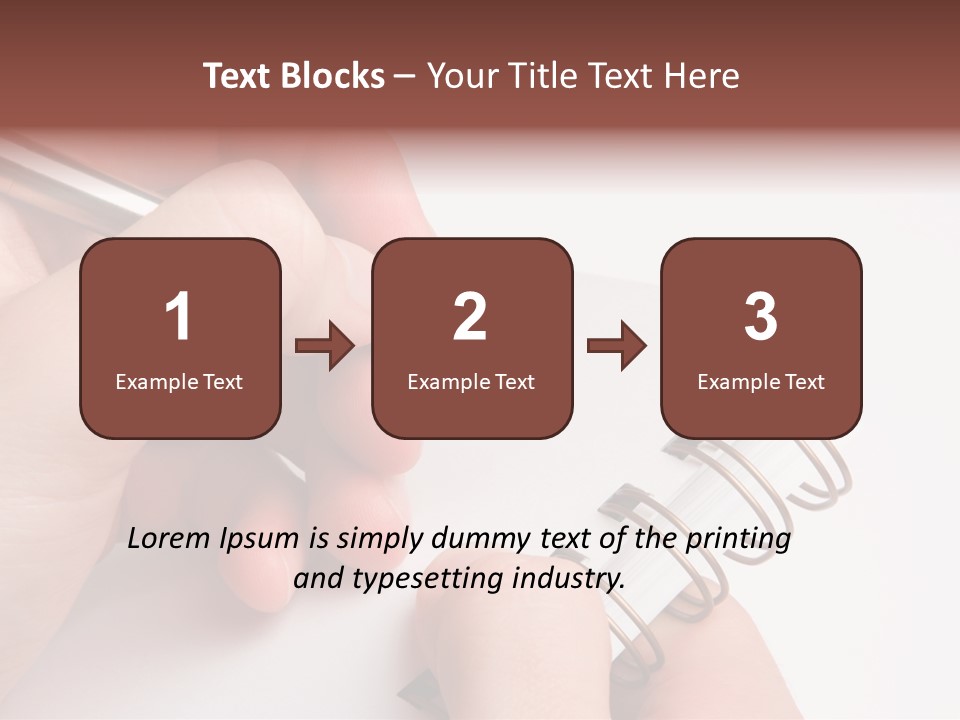 Spiral Message Male PowerPoint Template
