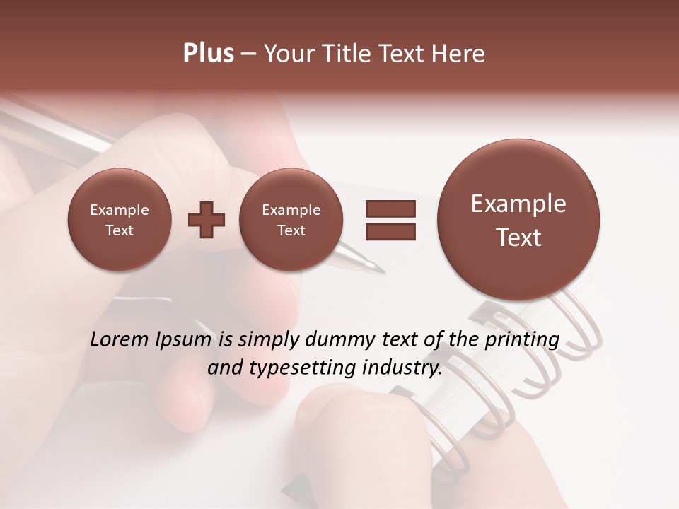 Spiral Message Male PowerPoint Template