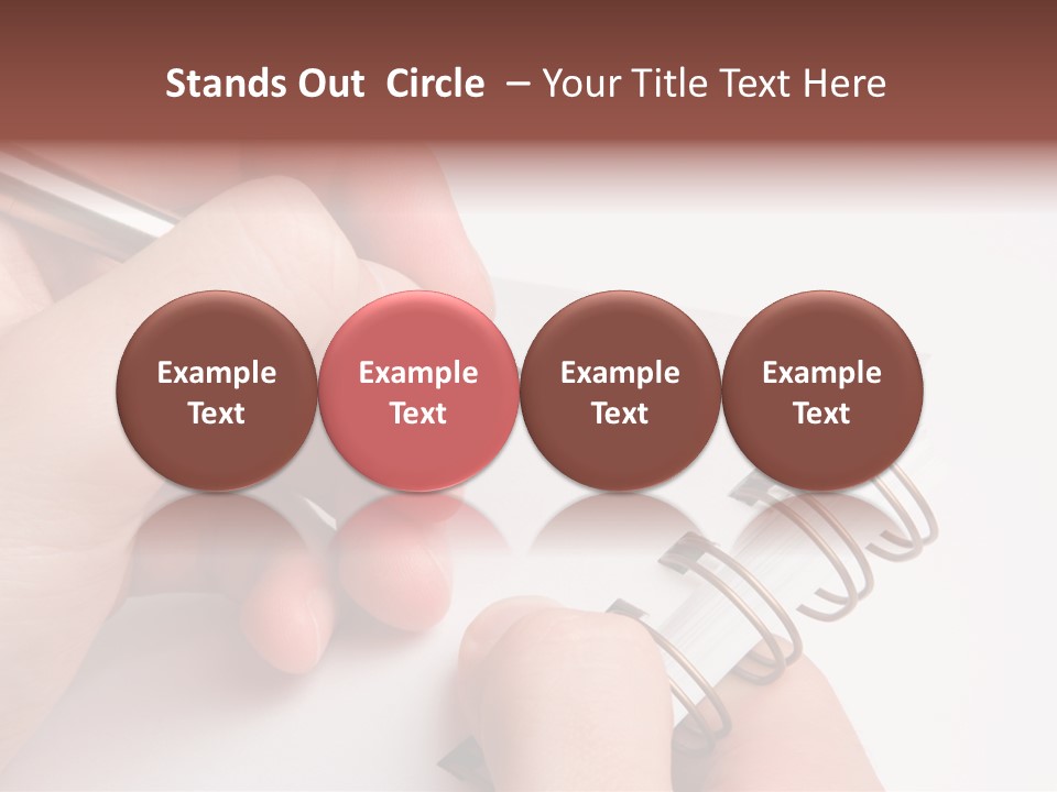 Spiral Message Male PowerPoint Template