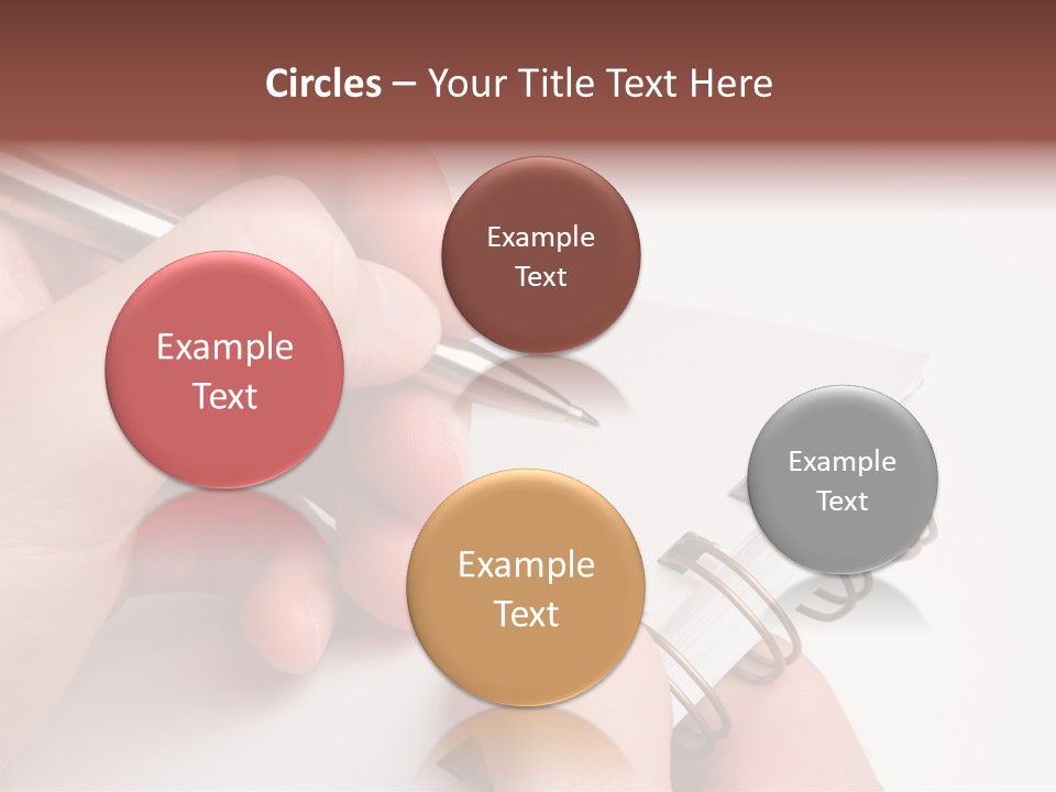 Spiral Message Male PowerPoint Template