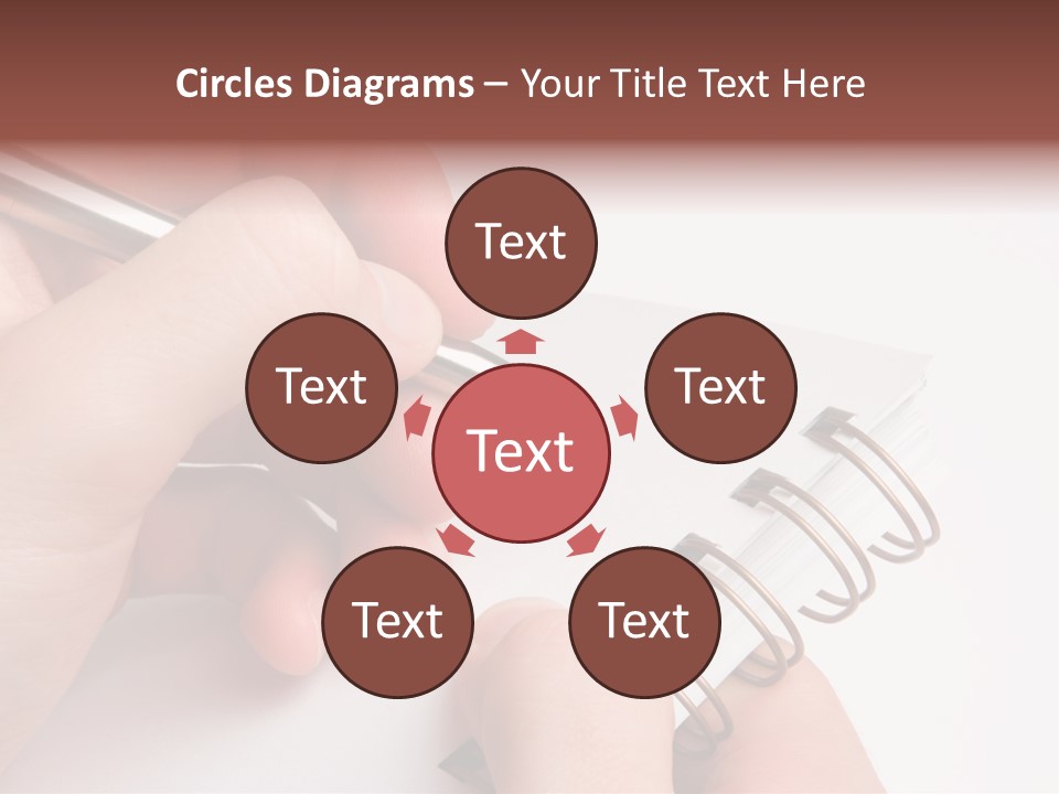 Spiral Message Male PowerPoint Template