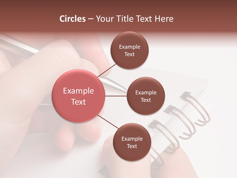 Spiral Message Male PowerPoint Template