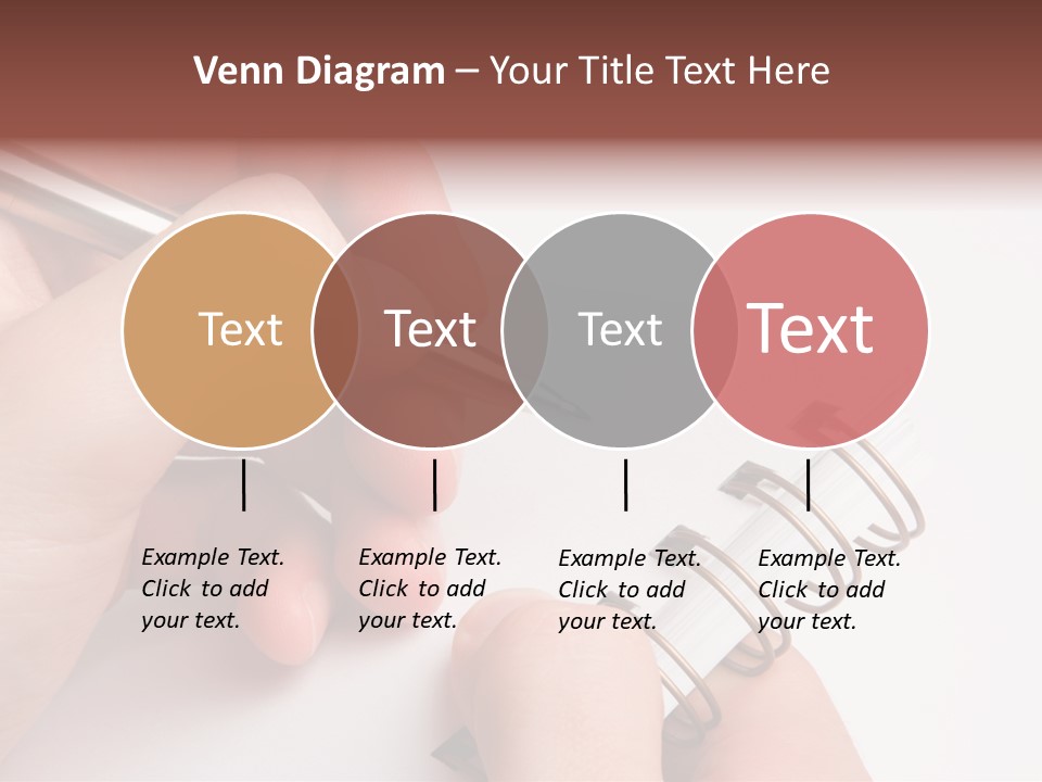Spiral Message Male PowerPoint Template