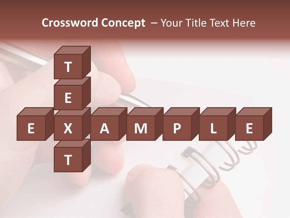 Spiral Message Male PowerPoint Template