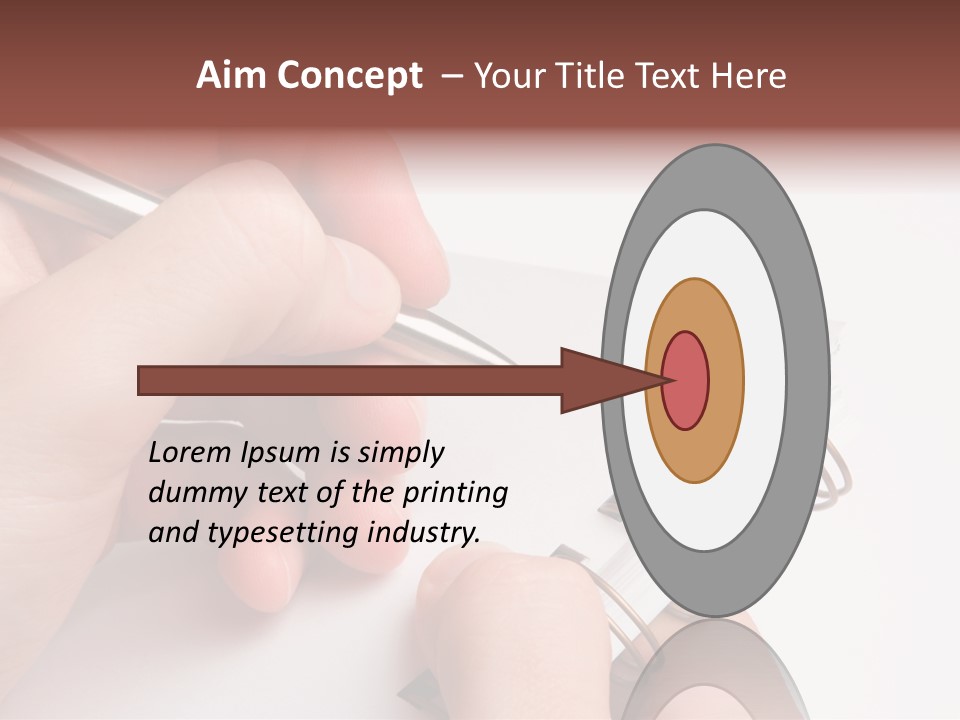 Spiral Message Male PowerPoint Template