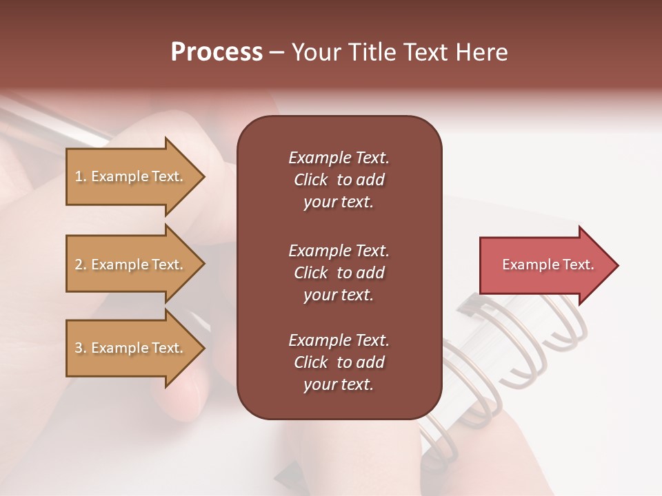 Spiral Message Male PowerPoint Template
