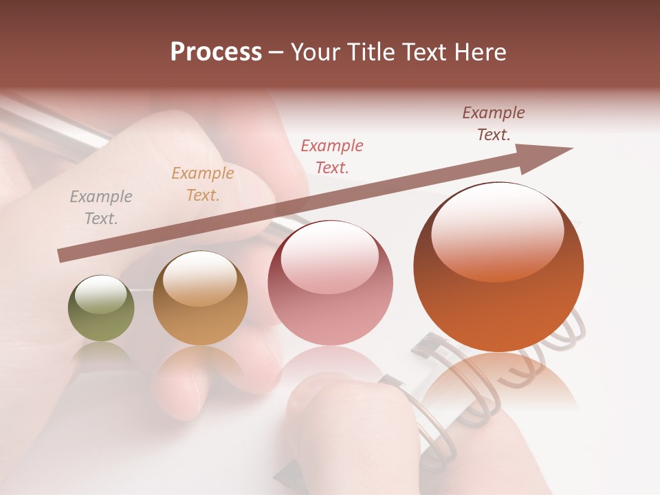 Spiral Message Male PowerPoint Template