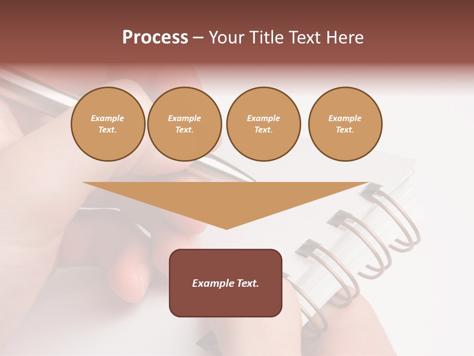 Spiral Message Male PowerPoint Template