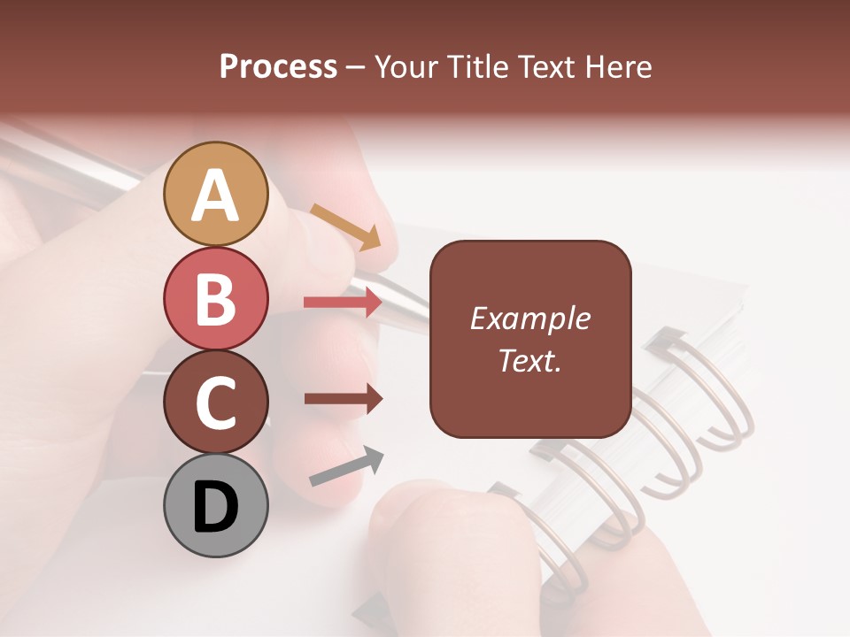 Spiral Message Male PowerPoint Template