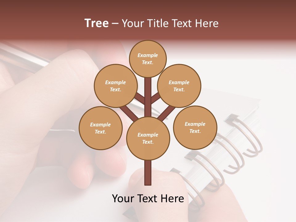 Spiral Message Male PowerPoint Template