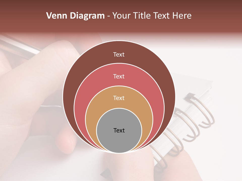 Spiral Message Male PowerPoint Template