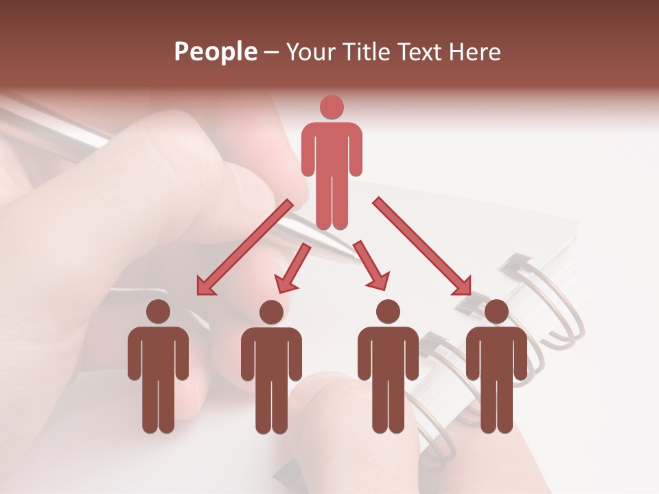 Spiral Message Male PowerPoint Template