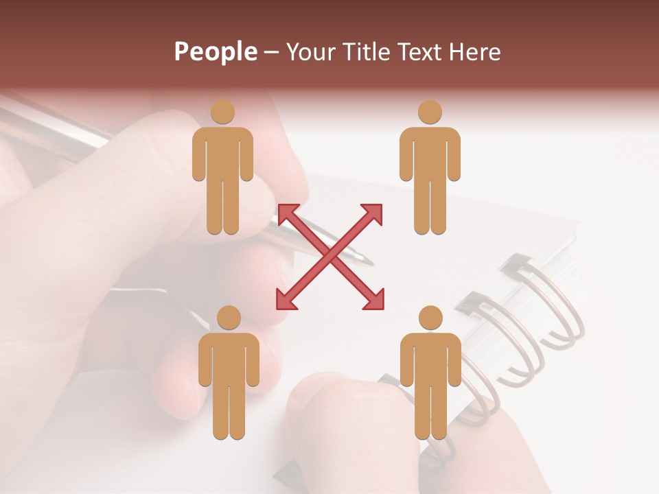 Spiral Message Male PowerPoint Template