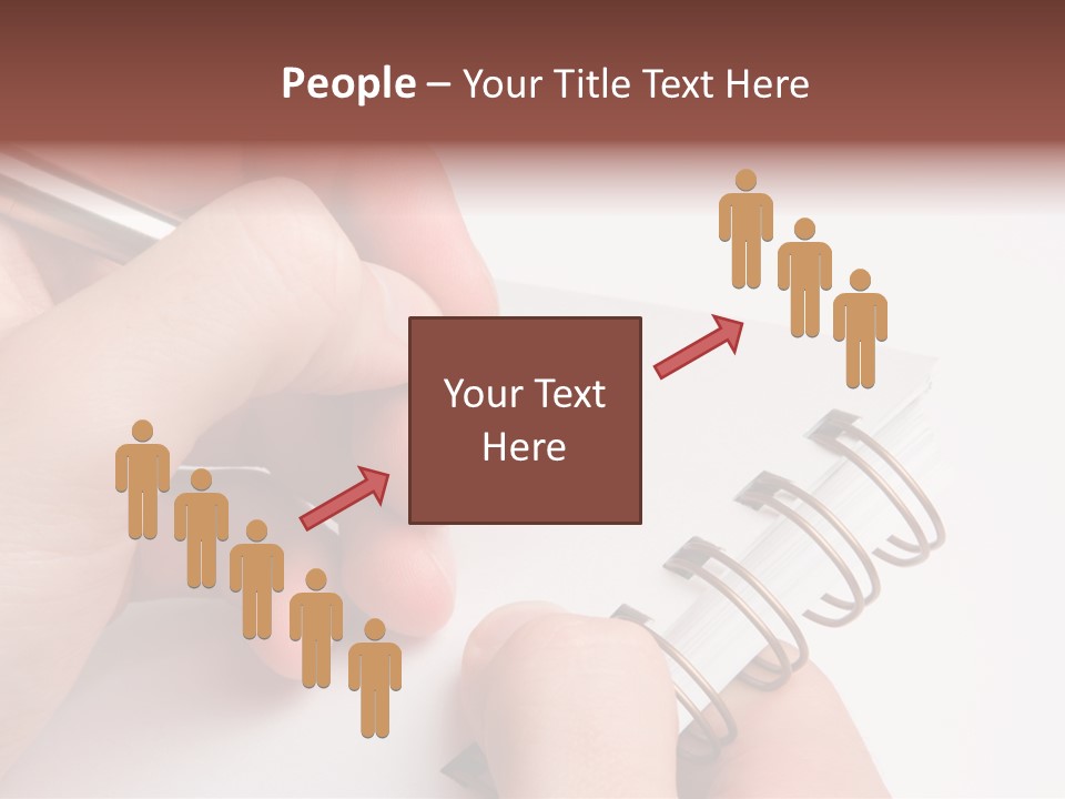 Spiral Message Male PowerPoint Template