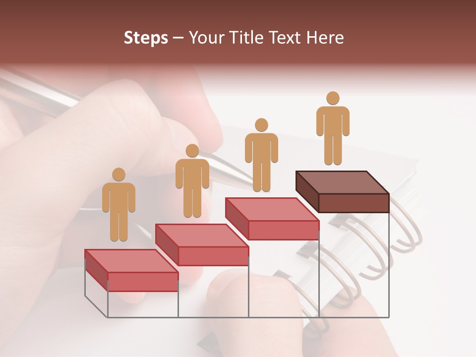 Spiral Message Male PowerPoint Template