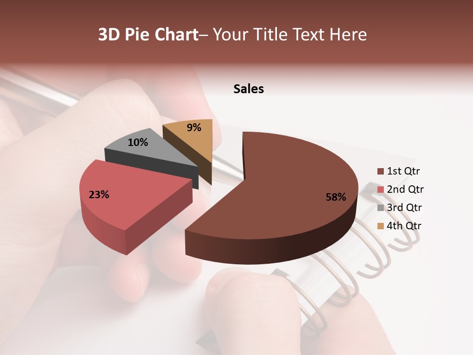 Spiral Message Male PowerPoint Template