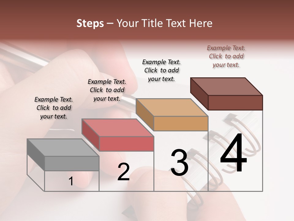 Spiral Message Male PowerPoint Template
