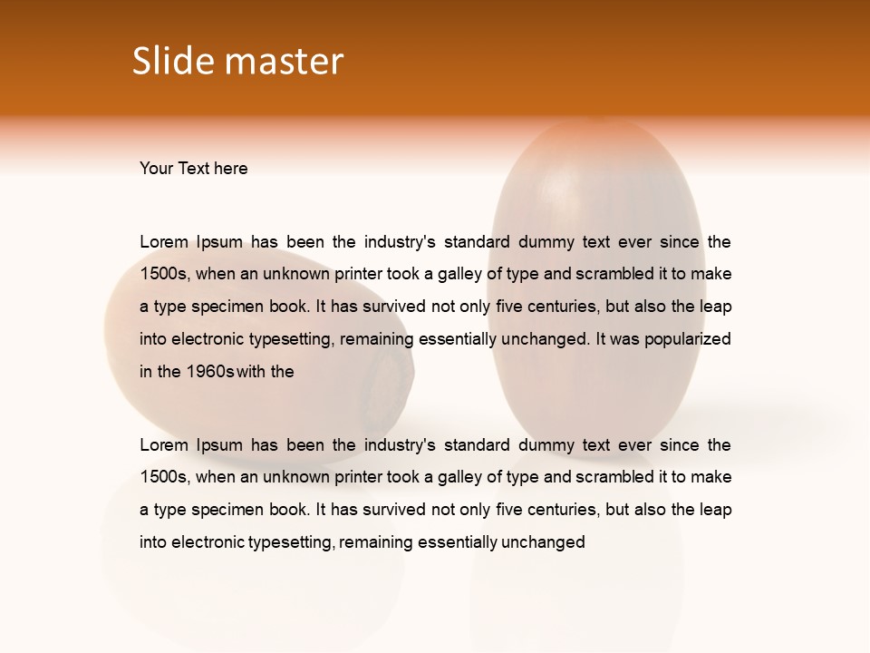 Shell September Nut PowerPoint Template