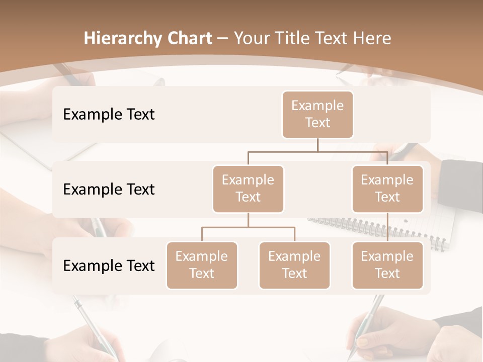 Table Caucasian Page PowerPoint Template